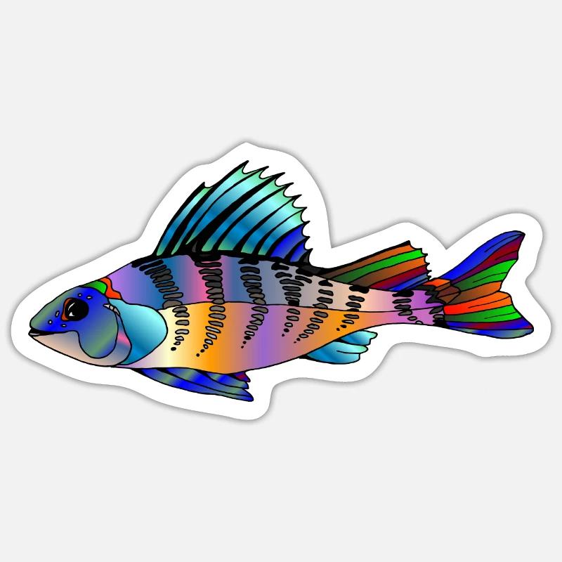 Fish Sticker size S (10 x 10 cm)