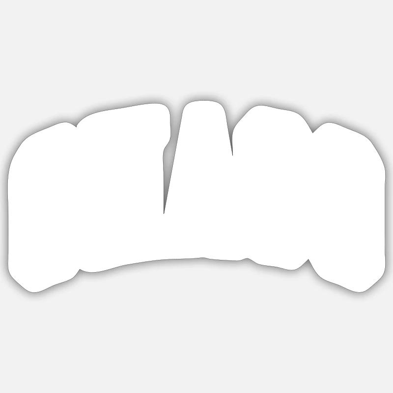 Chaco - Sticker Größe S (10 x 10 cm) - Mattweiß