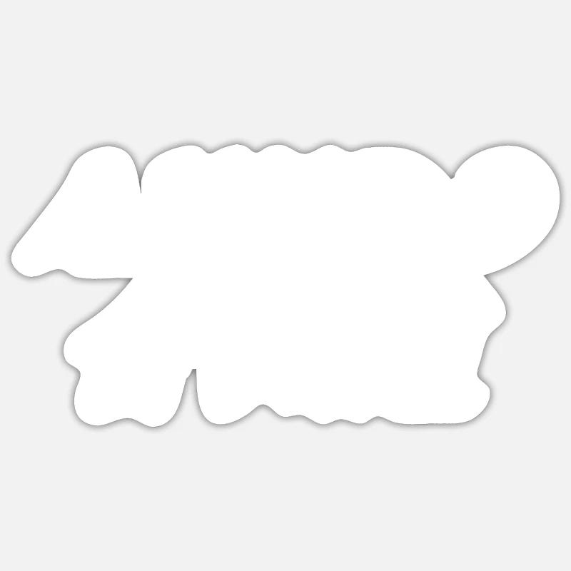 Aikido - Sticker size S (10 x 10 cm) - white matte
