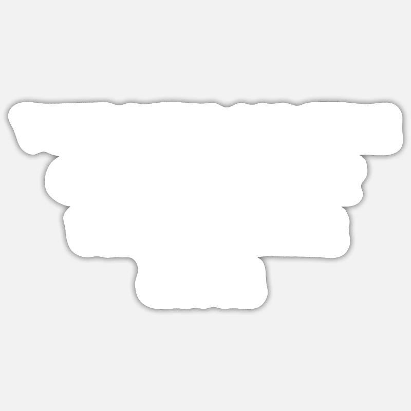 sorcière préjugé - Sticker taille S (10 x 10 cm) - blanc mat