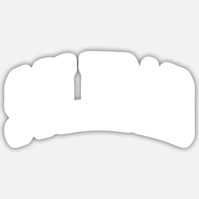 Soledad - Sticker Größe S (10 x 10 cm) - Mattweiß