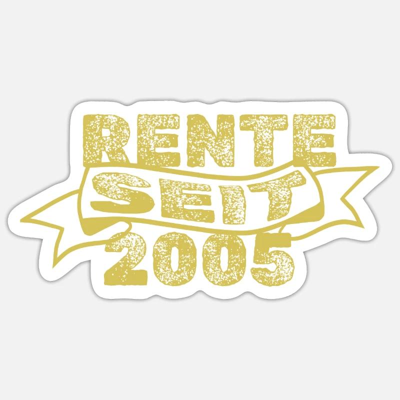 2005 - Sticker Größe S (10 x 10 cm) - Mattweiß