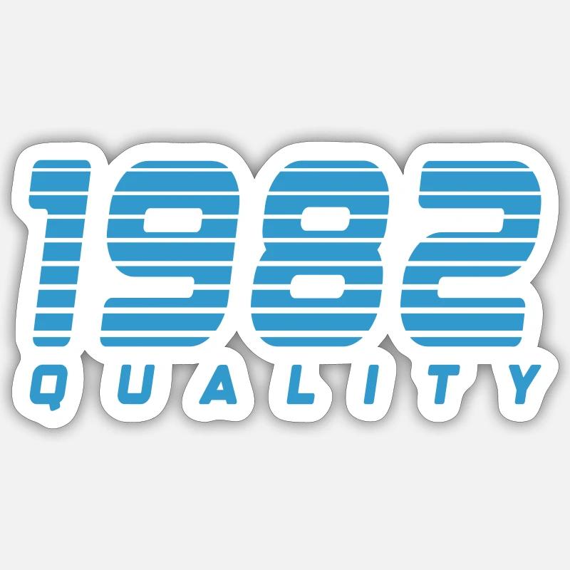 1982 quality | Color changeable Sticker size S (10 x 10 cm)