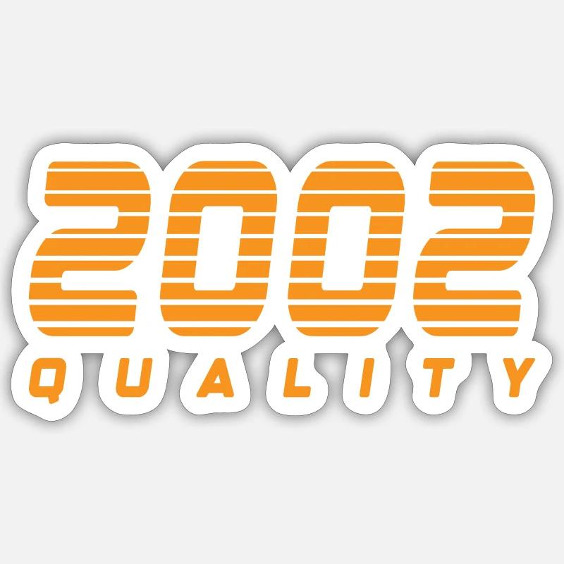 Qualité 2002 | Couleur changeable Sticker taille S (10 x 10 cm)
