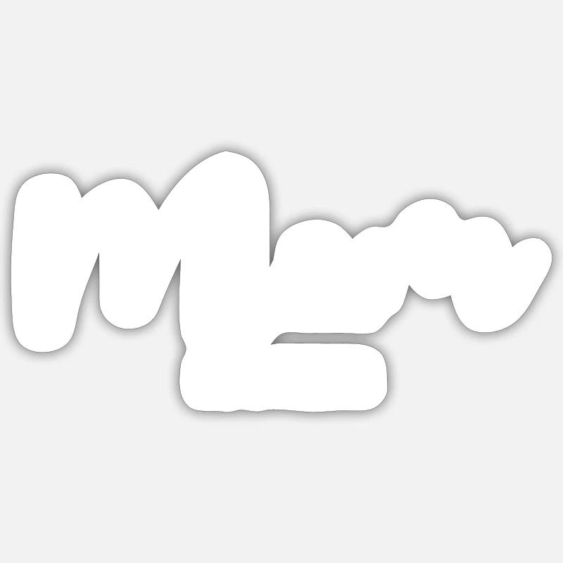 Mom est 2023 weiß Mama Mutter Muttertag Sticker Größe S (10 x 10 cm)