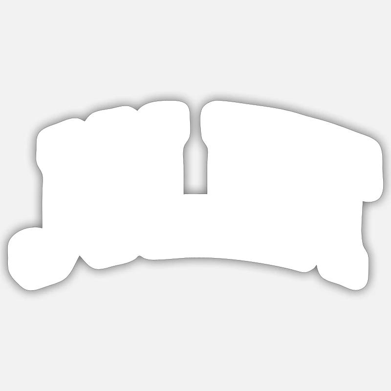 Joliet - Sticker size S (10 x 10 cm) - white matte