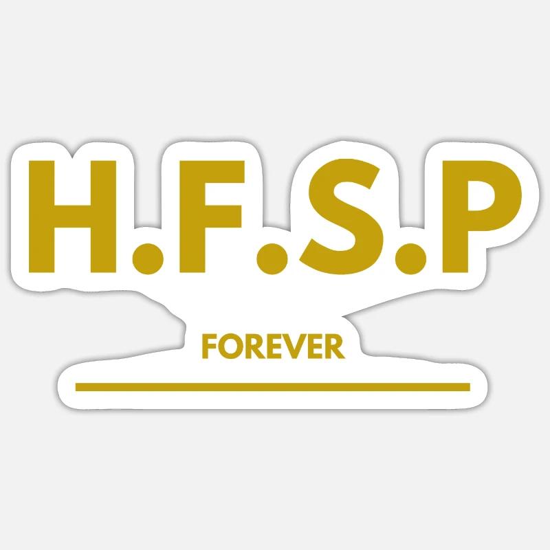 HFSP forever - Sticker Größe S (10 x 10 cm) - Mattweiß