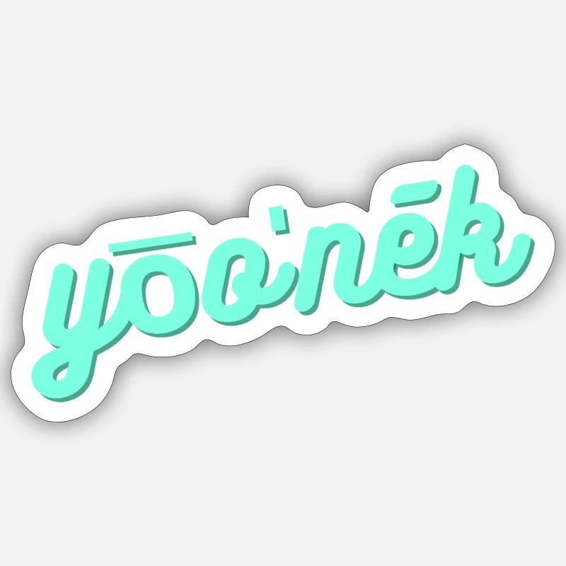 Einzigartig / unique - Sticker Größe S (10 x 10 cm) - Mattweiß