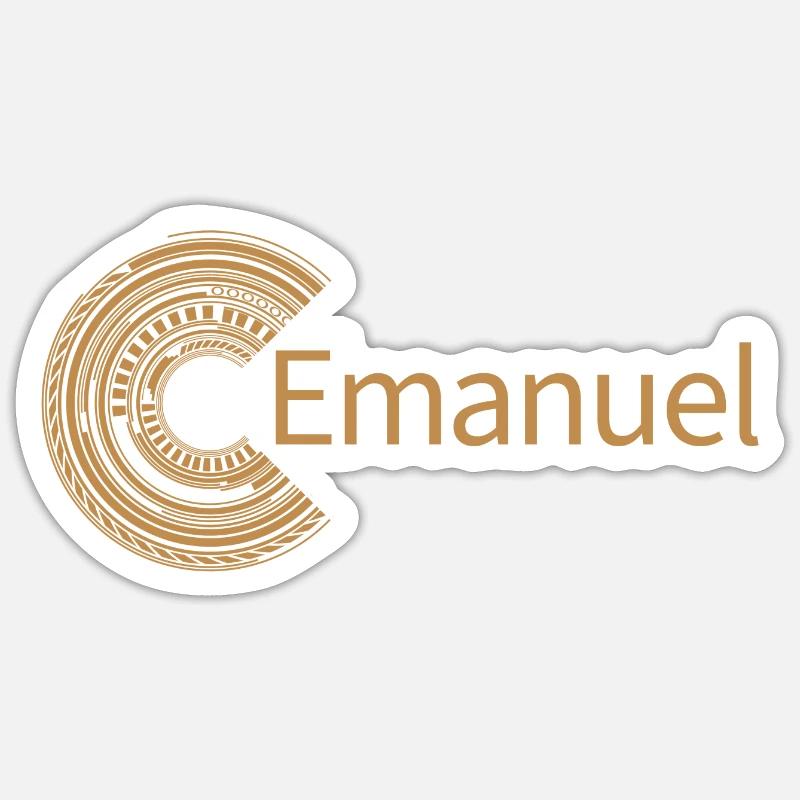 For Emanuel - Sticker size S (10 x 10 cm) - white matte