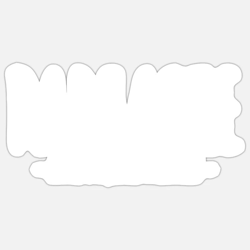 Parfaite Avec De Jolis Défauts - Sticker taille S (10 x 10 cm) - blanc mat