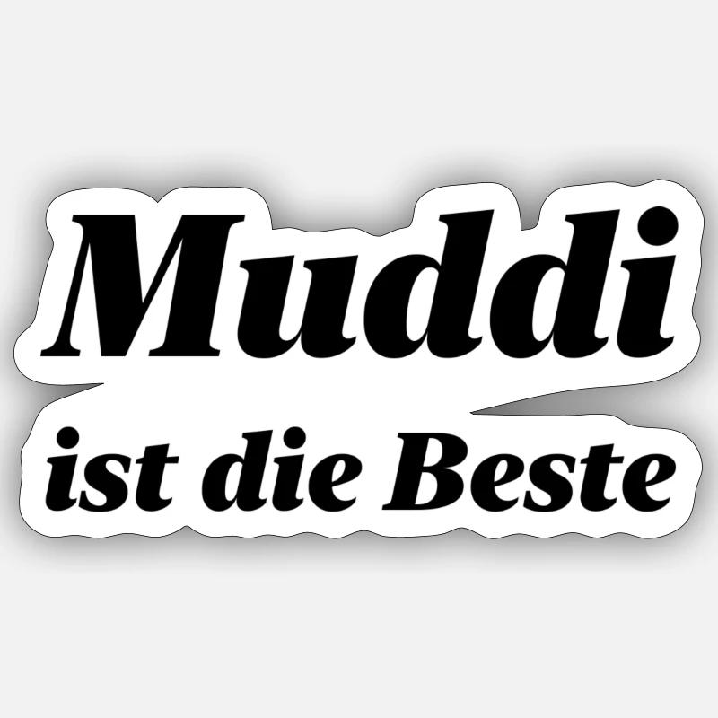 Beste Muddi Sticker Größe S (10 x 10 cm)