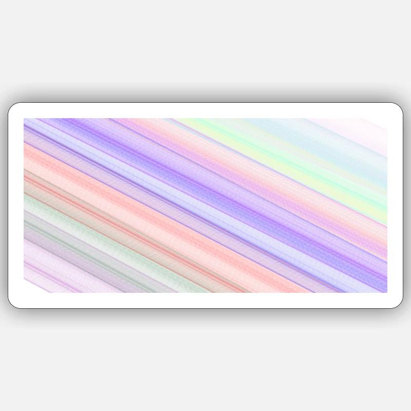 Line - Sticker size S (10 x 10 cm) - white matte