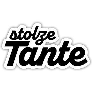 tante 2023 2f 04 - Sticker Größe S (10 x 10 cm) - Mattweiß - Vorne