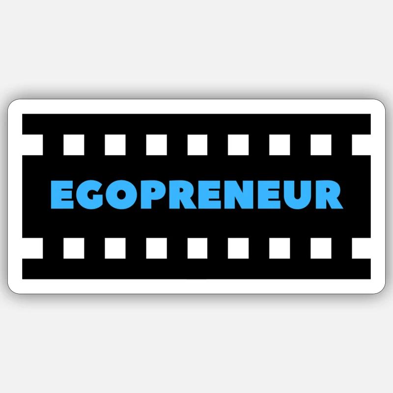 Egopreneure das absolute Statement Sticker Größe S (10 x 10 cm)