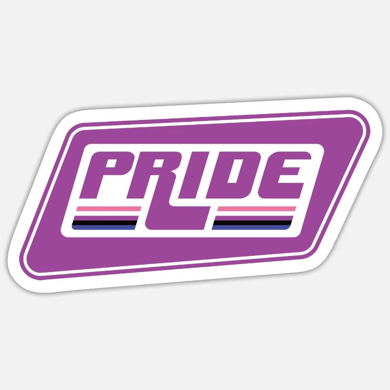 Pride Gender Fluid - Sticker size S (10 x 10 cm) - white matte