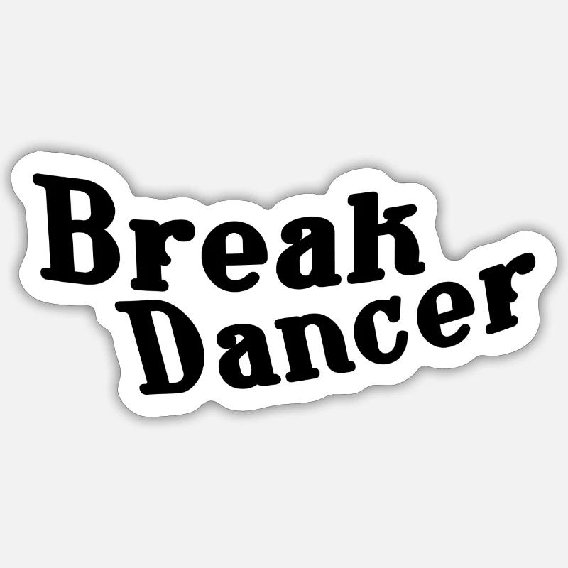 Break dancer Sticker Größe S (10 x 10 cm)