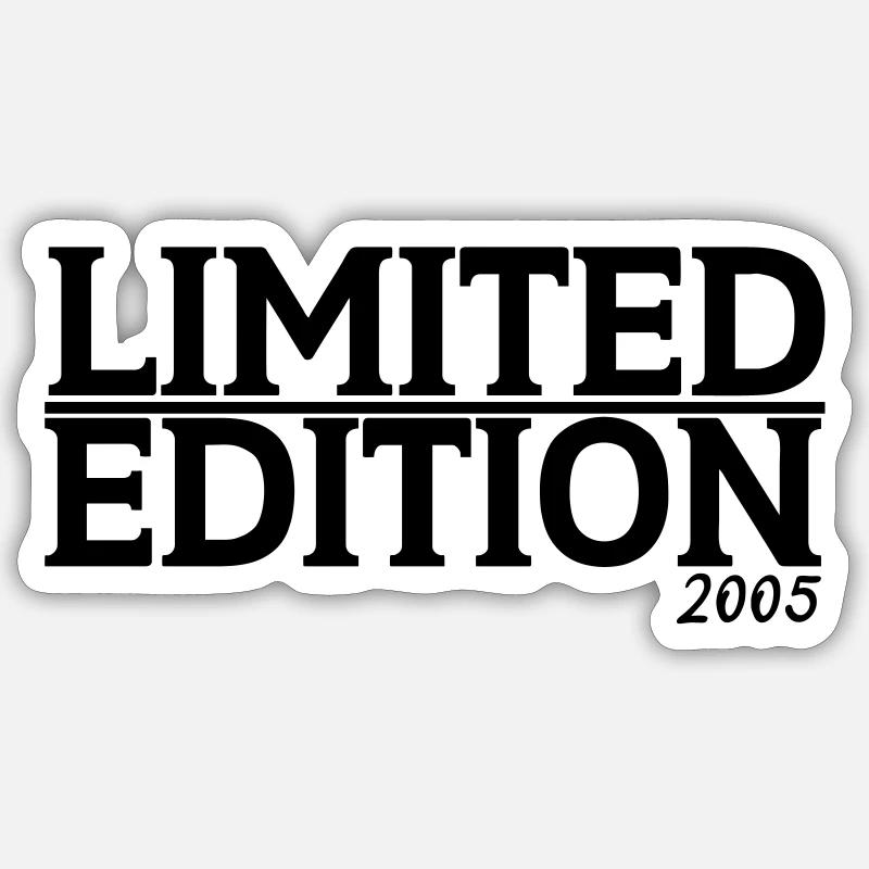 Édition limitée 2005 - Sticker taille S (10 x 10 cm) - blanc mat