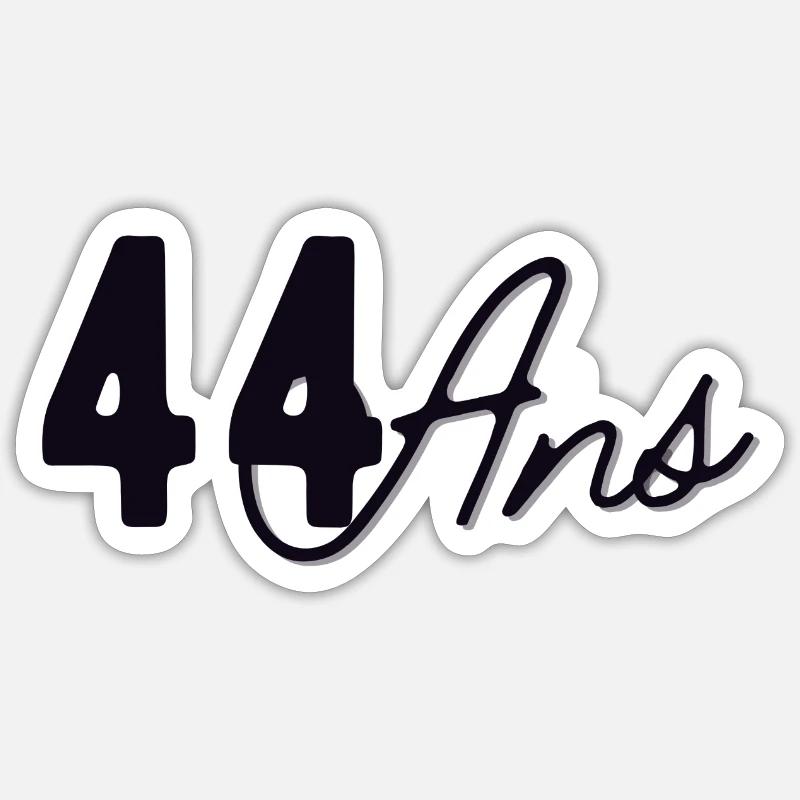 44 Ans Sticker taille S (10 x 10 cm)