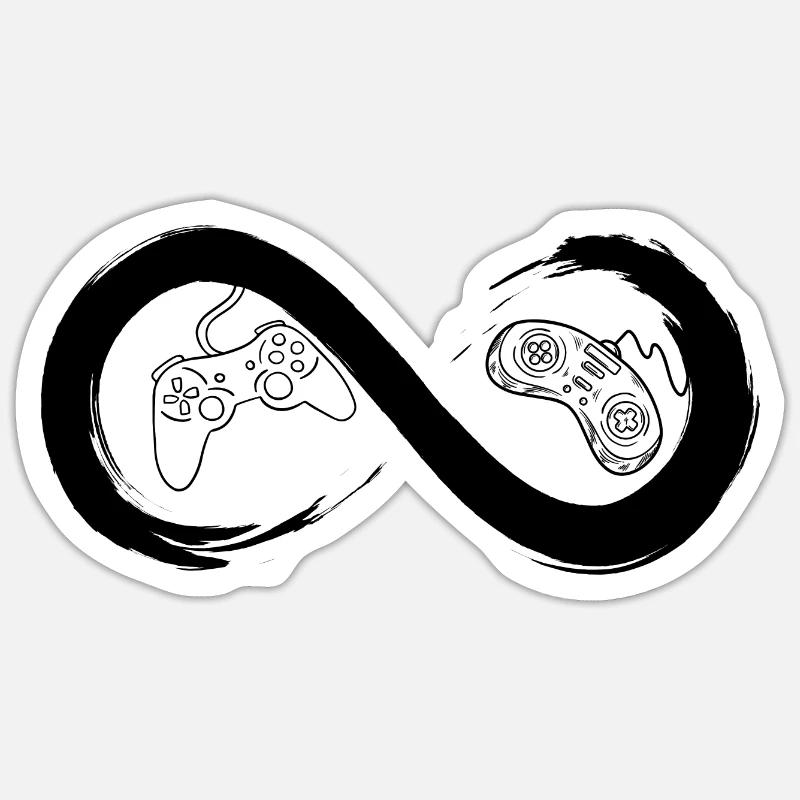 Infinite console Sticker size S (10 x 10 cm)