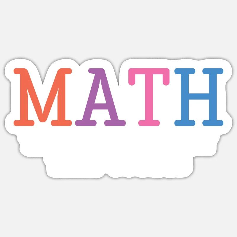 Math, The Only Subject That Counts Sticker size S (10 x 10 cm)