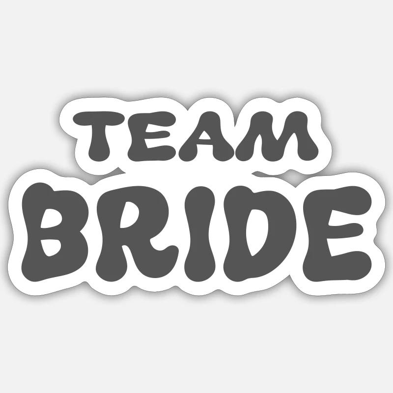 Épouse de l’équipe - Sticker taille S (10 x 10 cm) - blanc mat