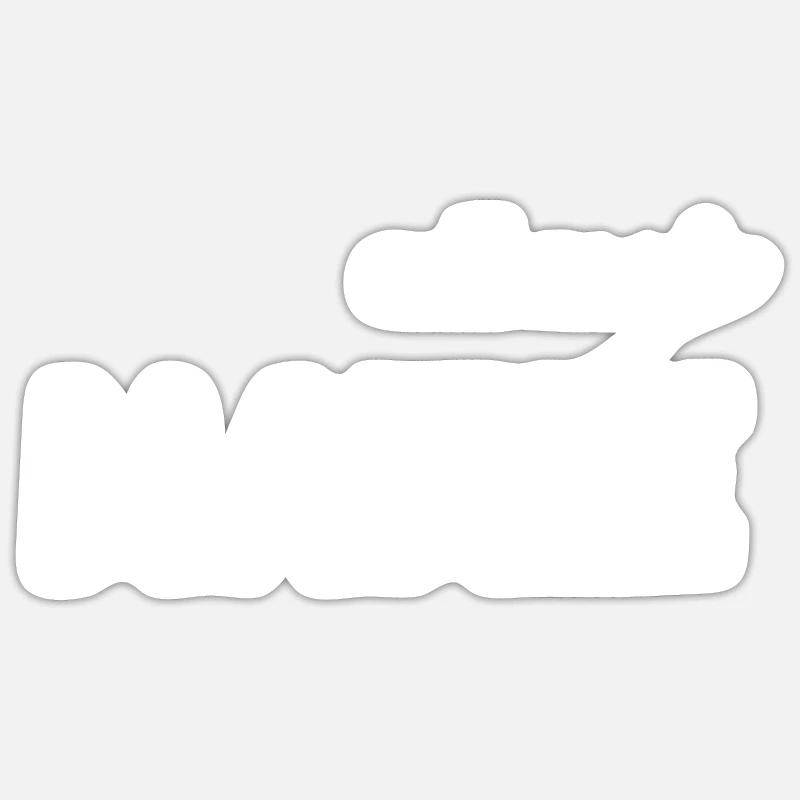 Call me mamie - Sticker taille S (10 x 10 cm) - blanc mat
