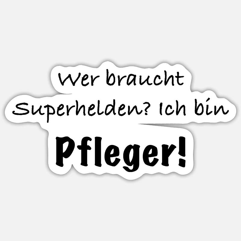 pfleger Artwork - Sticker Größe S (10 x 10 cm) - Mattweiß