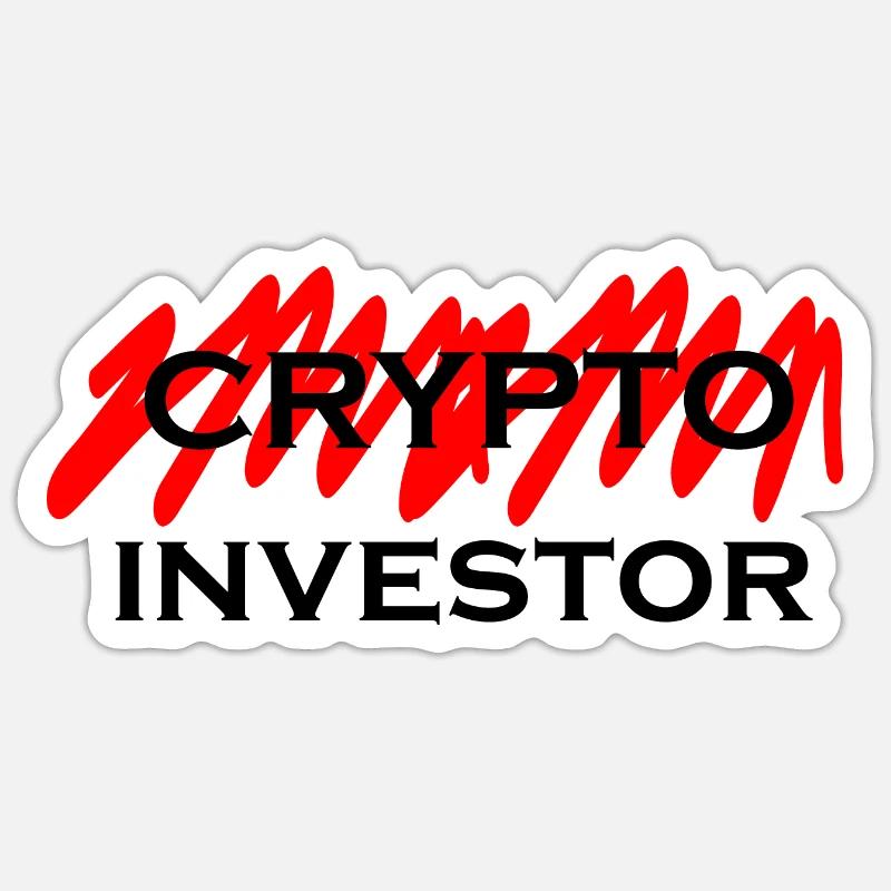 Crypto Bitcoin Trading - Sticker size S (10 x 10 cm) - white matte