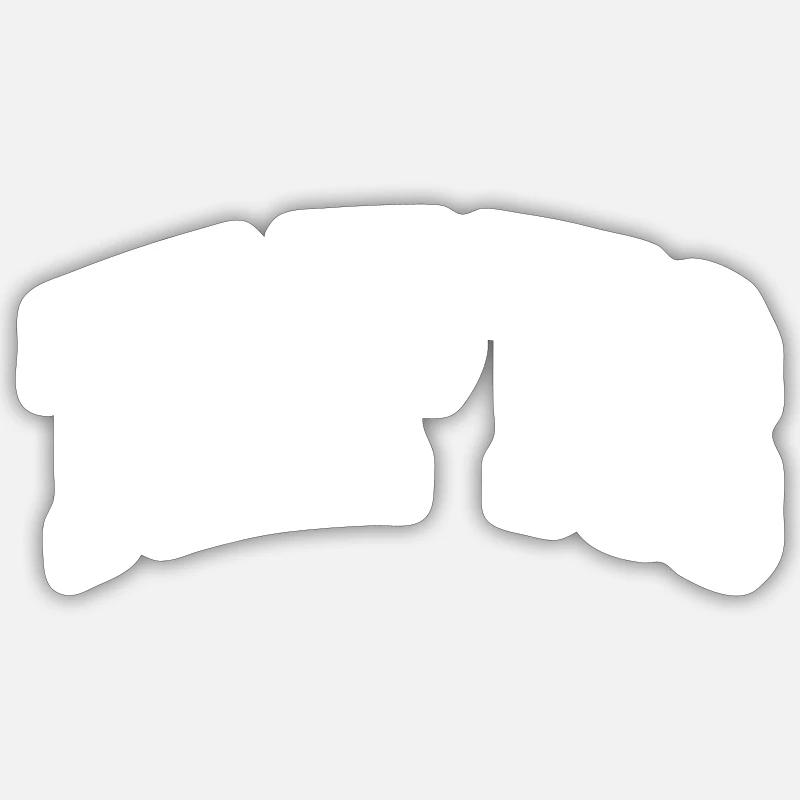 Triptis - Sticker Größe S (10 x 10 cm) - Mattweiß