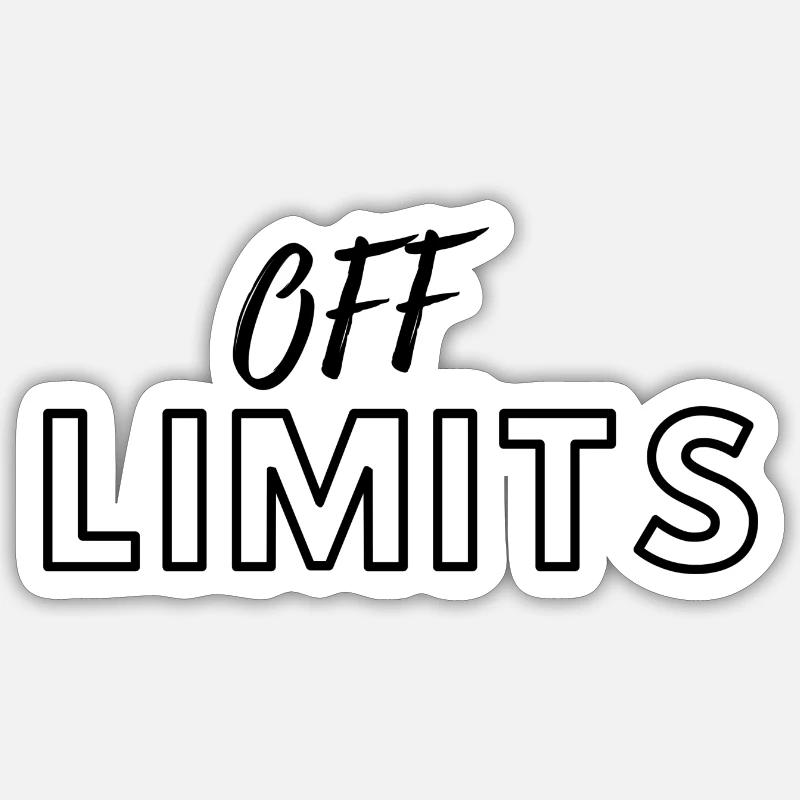 Hors limites Sticker taille S (10 x 10 cm)