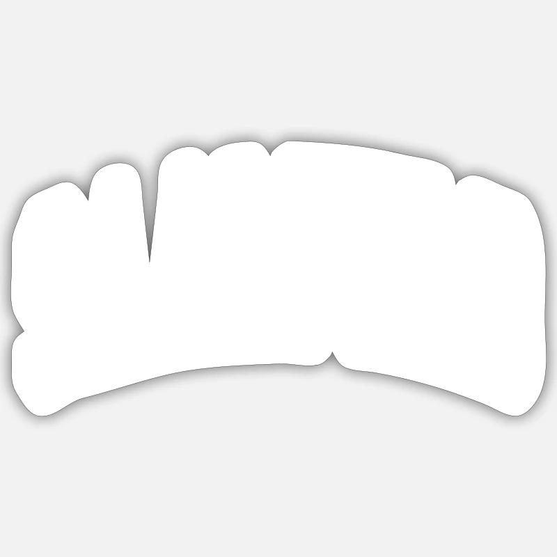Saalfeld - Sticker Größe S (10 x 10 cm) - Mattweiß