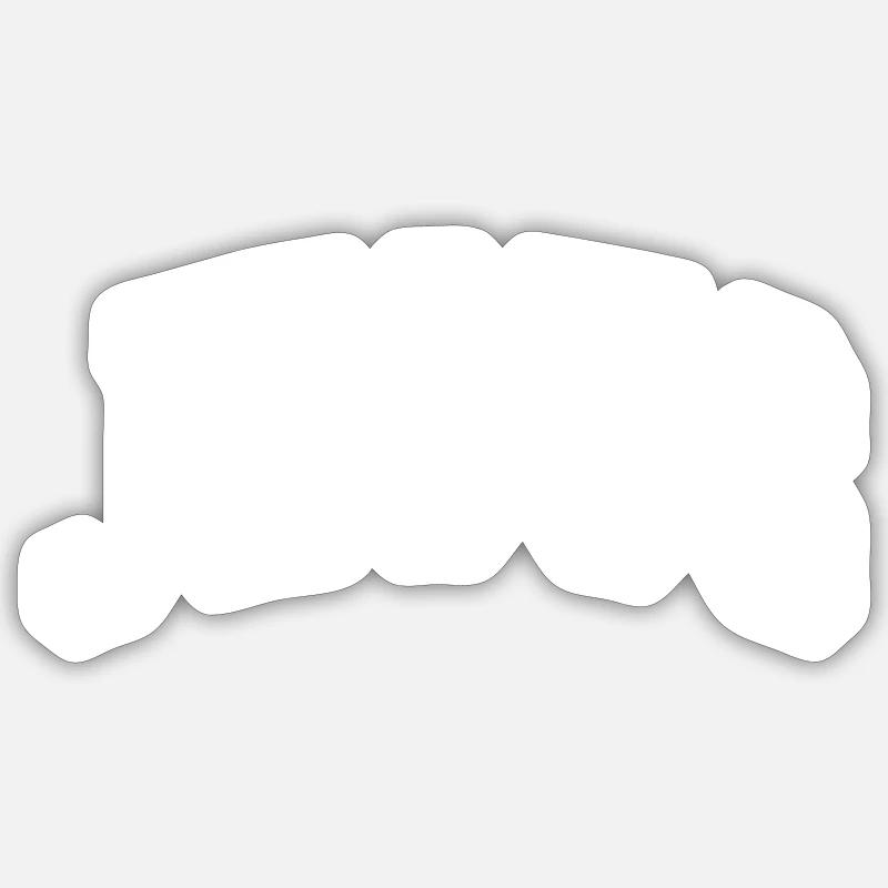 Jésus - Sticker taille S (10 x 10 cm) - blanc mat