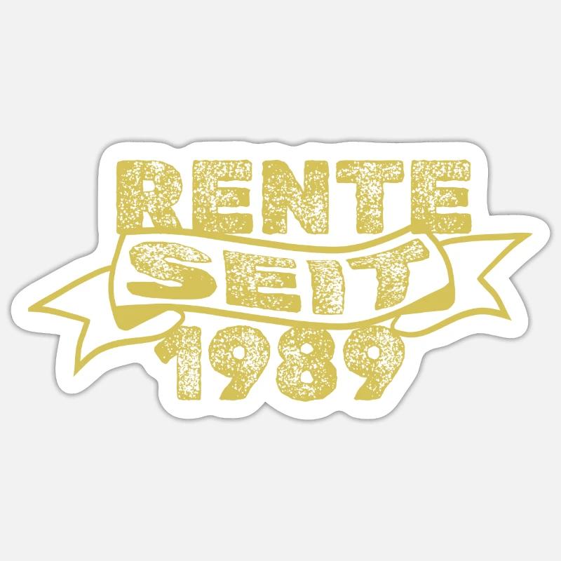 Witzig 1989 - Sticker Größe S (10 x 10 cm) - Mattweiß