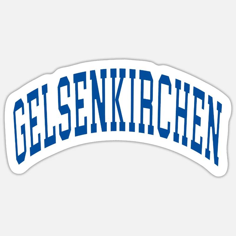 Gelsenkirchen - Sticker Größe S (10 x 10 cm) - Mattweiß