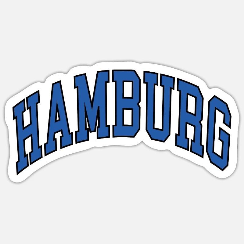 Hambourg Sticker taille S (10 x 10 cm)