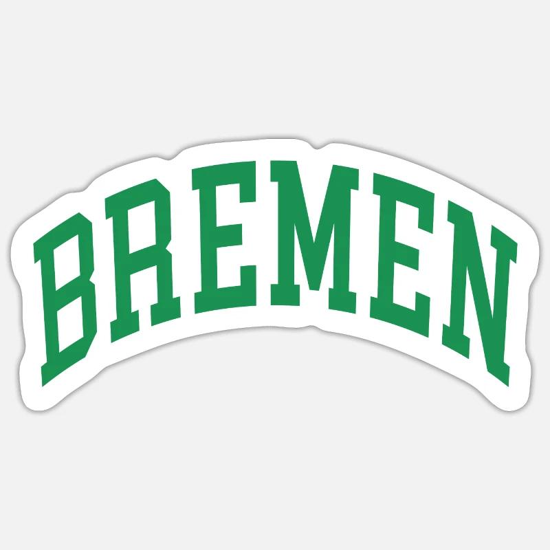 Bremen - Sticker size S (10 x 10 cm) - white matte