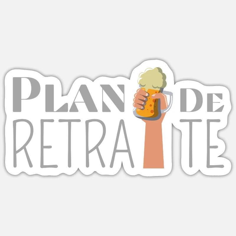 Plan retraité Sticker taille S (10 x 10 cm)