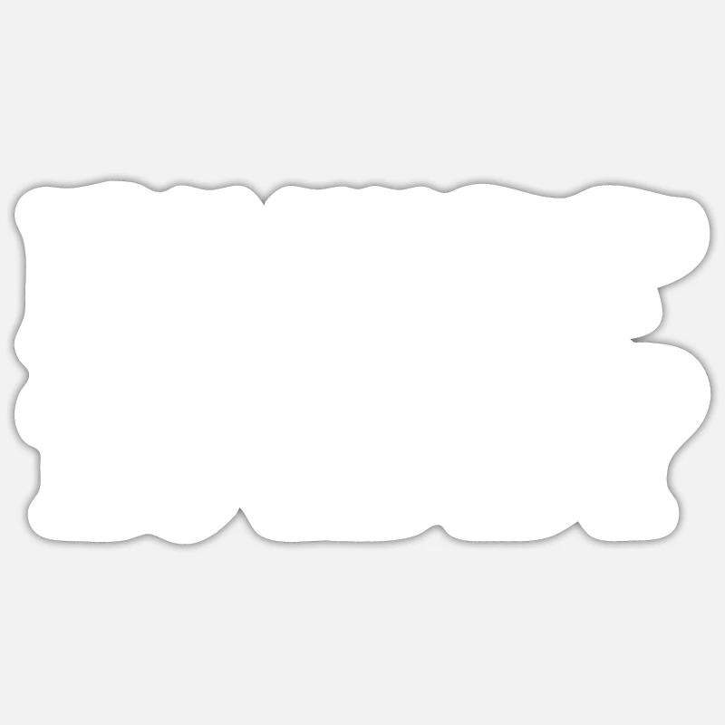 Bluff Papa 3 - Sticker taille S (10 x 10 cm) - blanc mat