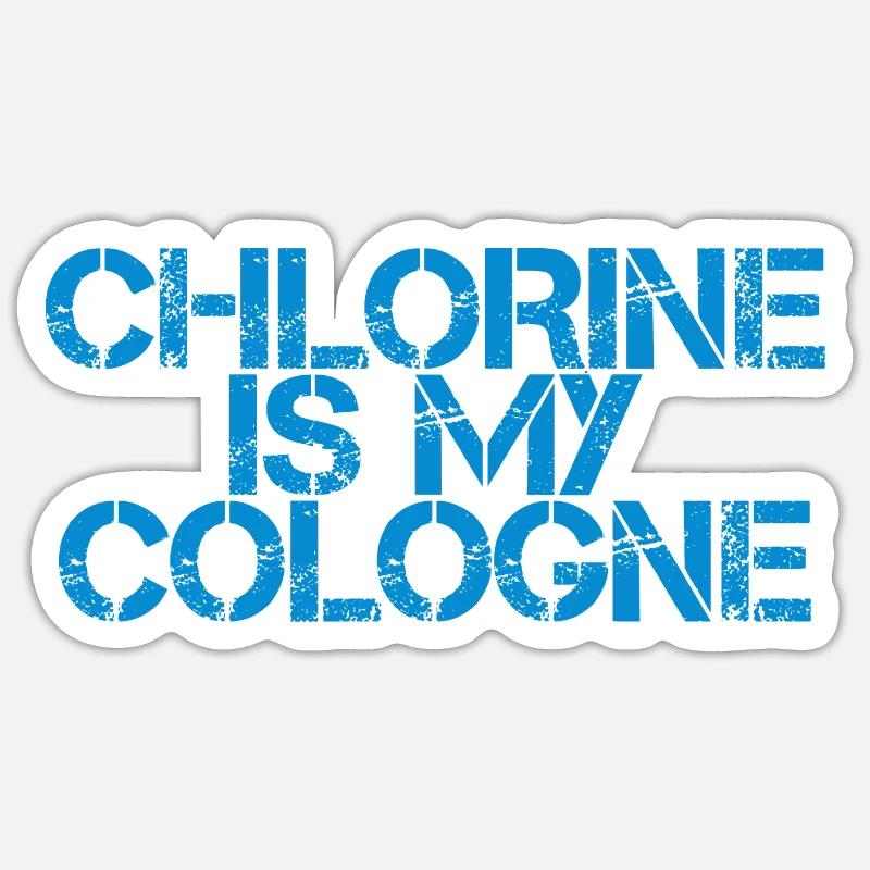 Le chlore est mon Cologne 3 Sticker taille S (10 x 10 cm)