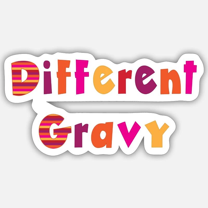 Different Gravy - Sticker size S (10 x 10 cm) - white matte