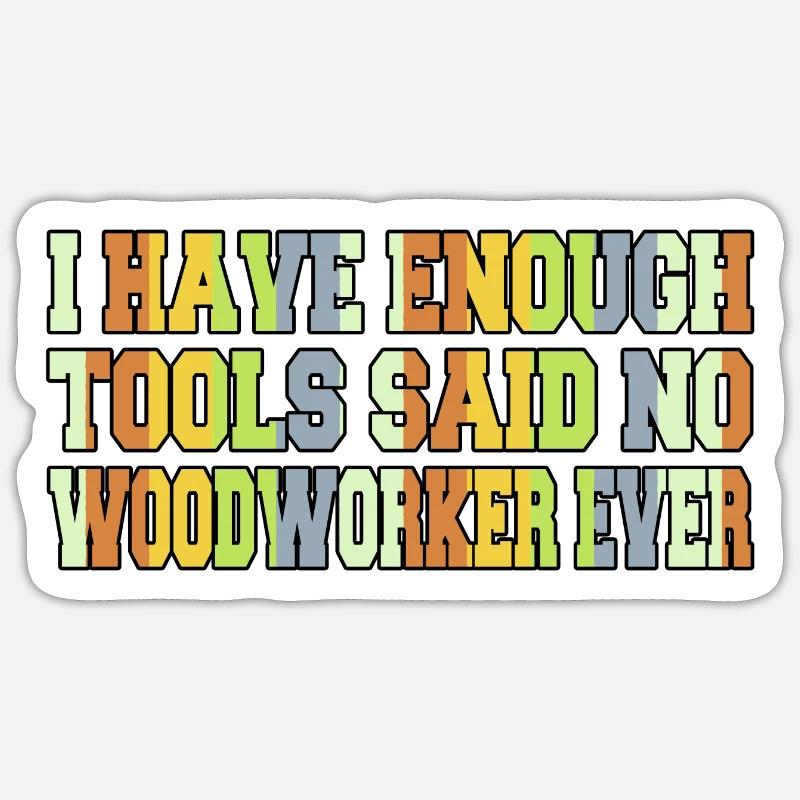 Jackhammer Plombier Menuiserie Exploitation forestière Sticker taille S (10 x 10 cm)