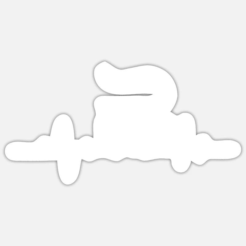 Lémurien à queue annelée Sticker taille S (10 x 10 cm)