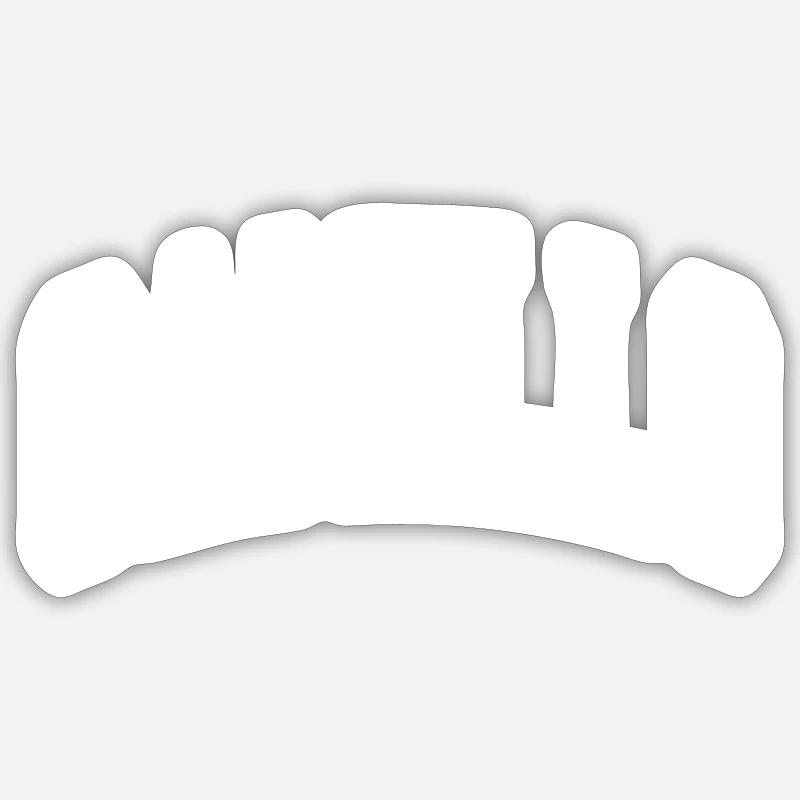 Camillo - Sticker taille S (10 x 10 cm) - blanc mat