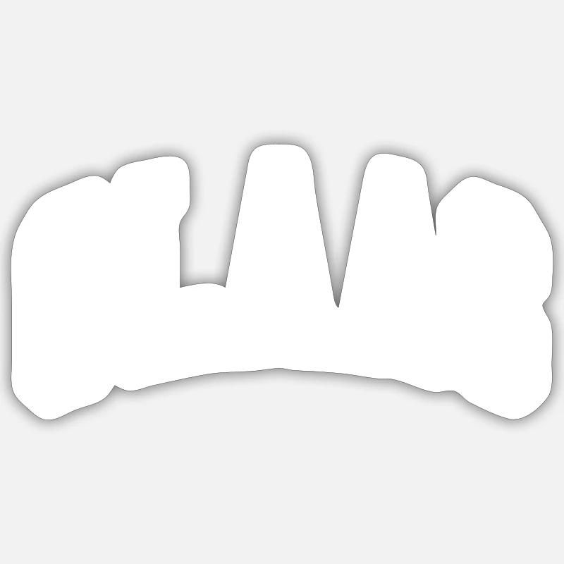 Claas - Sticker taille S (10 x 10 cm) - blanc mat