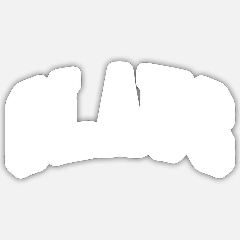 Claus - Sticker Größe S (10 x 10 cm) - Mattweiß