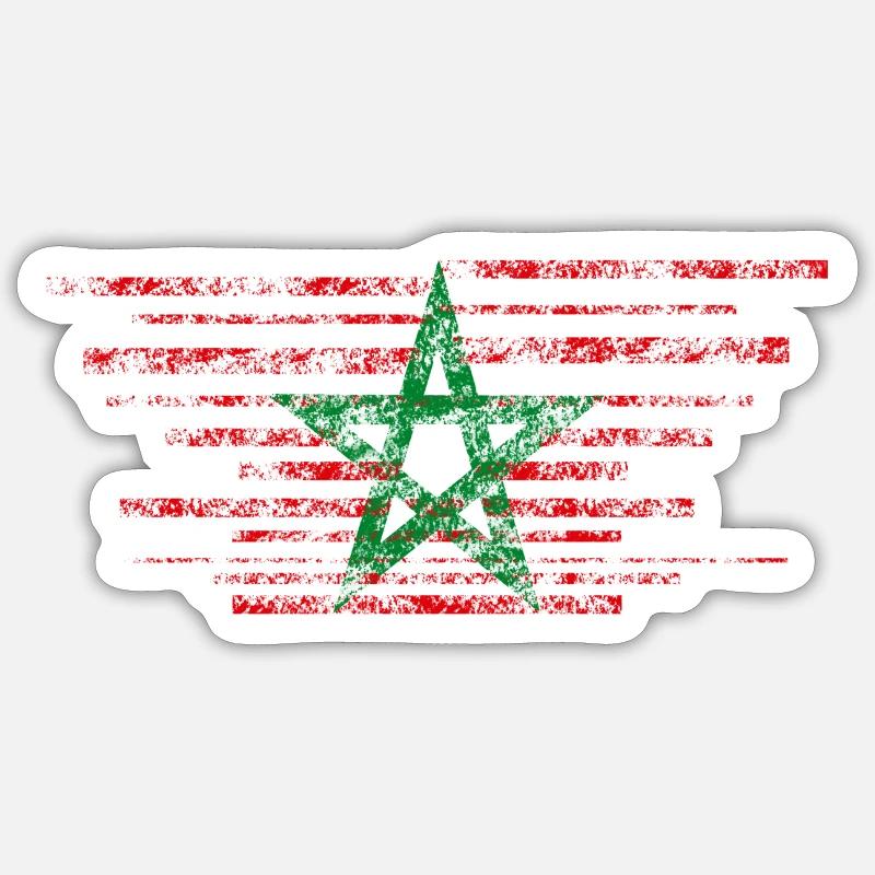 Morocco - Sticker size S (10 x 10 cm) - white matte