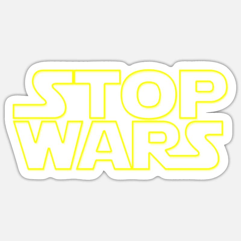 Stop Wars frieden auf der Erde Sticker Größe S (10 x 10 cm)