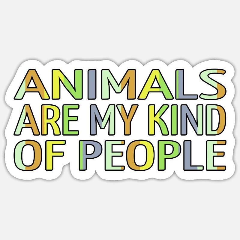 animal rights activists animal welfare present Sticker size S (10 x 10 cm)