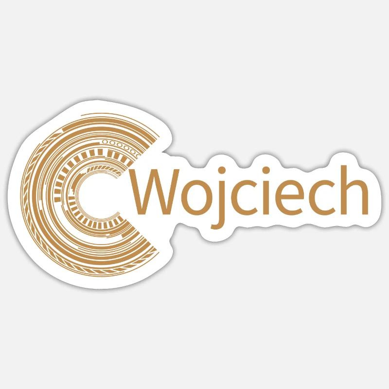 Pour Wojciech - Sticker taille S (10 x 10 cm) - blanc mat