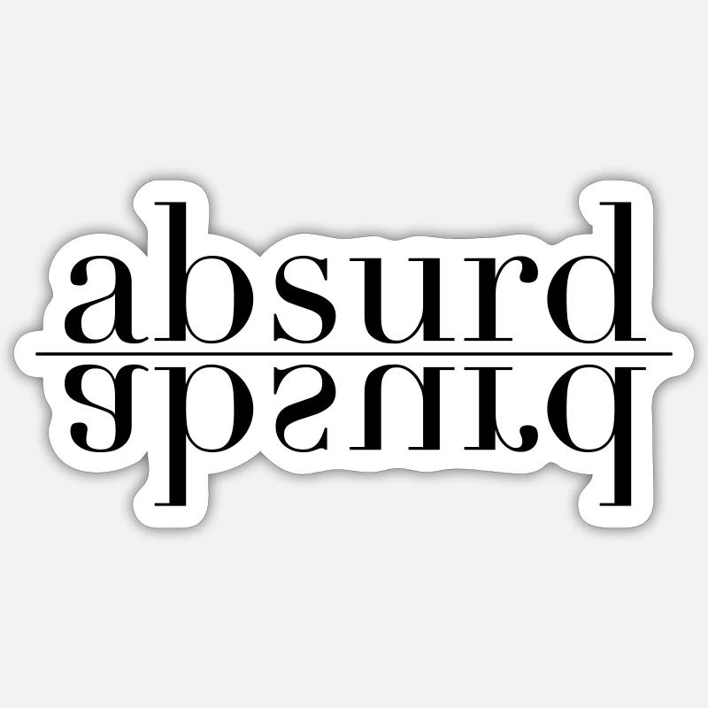 absurd Sticker taille S (10 x 10 cm)